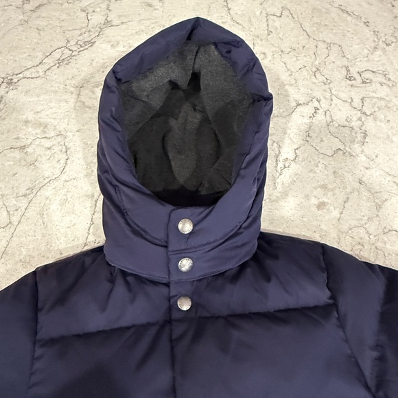 Gap Kids Down Puffer Cold Weather Navy Coat Insulated Fleece Hood Warm Kid S 6-7 - Picture 5 of 15